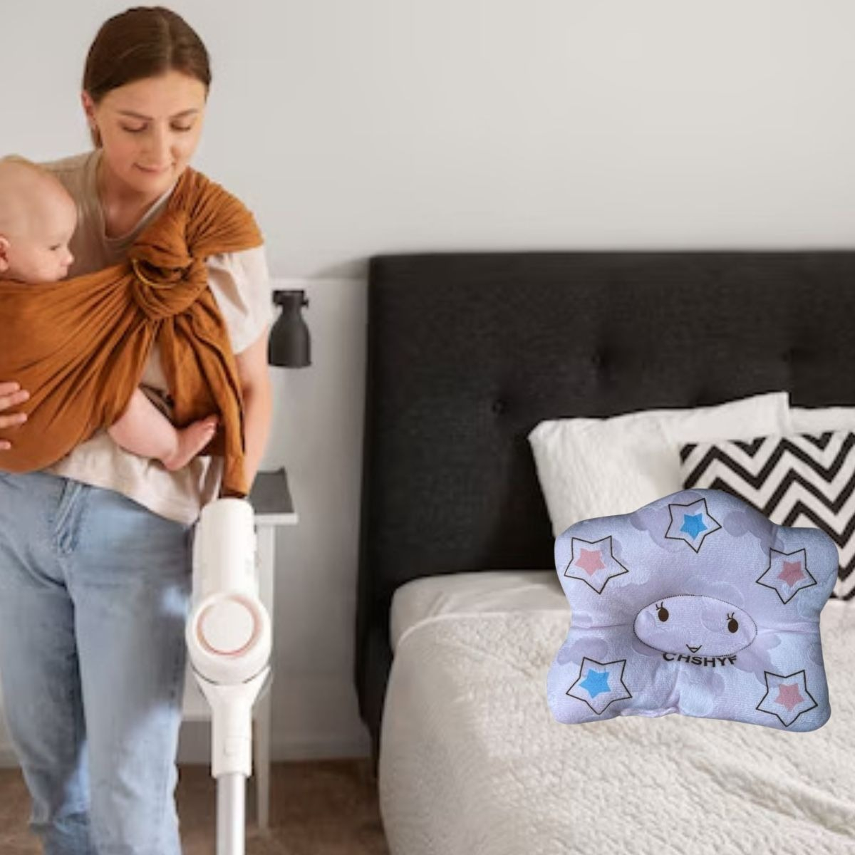 SET 3 ALMOHADAS INFANTILES FORMA ESTRELLA SUAVE DESCANSO LAU - 4