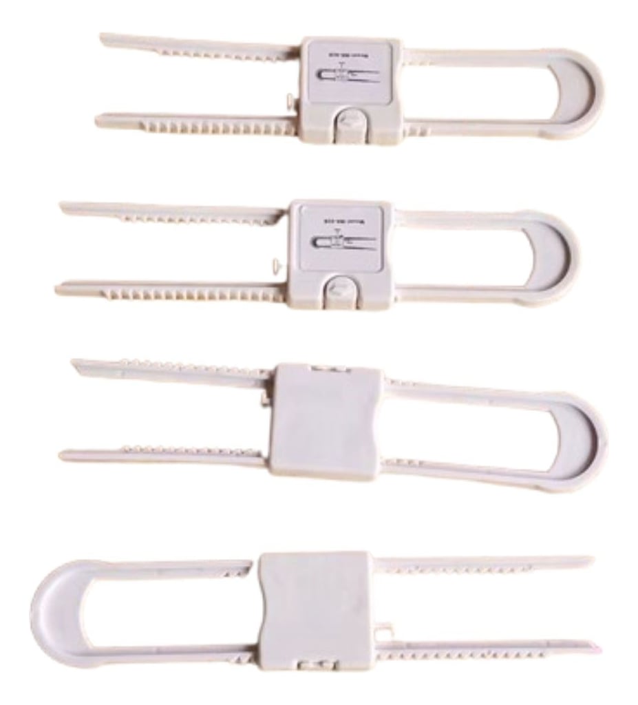 SET 4 CERRADURA SEGURIDAD PUERTA MUEBLE PROTECCION NIÑOS JHN - 3