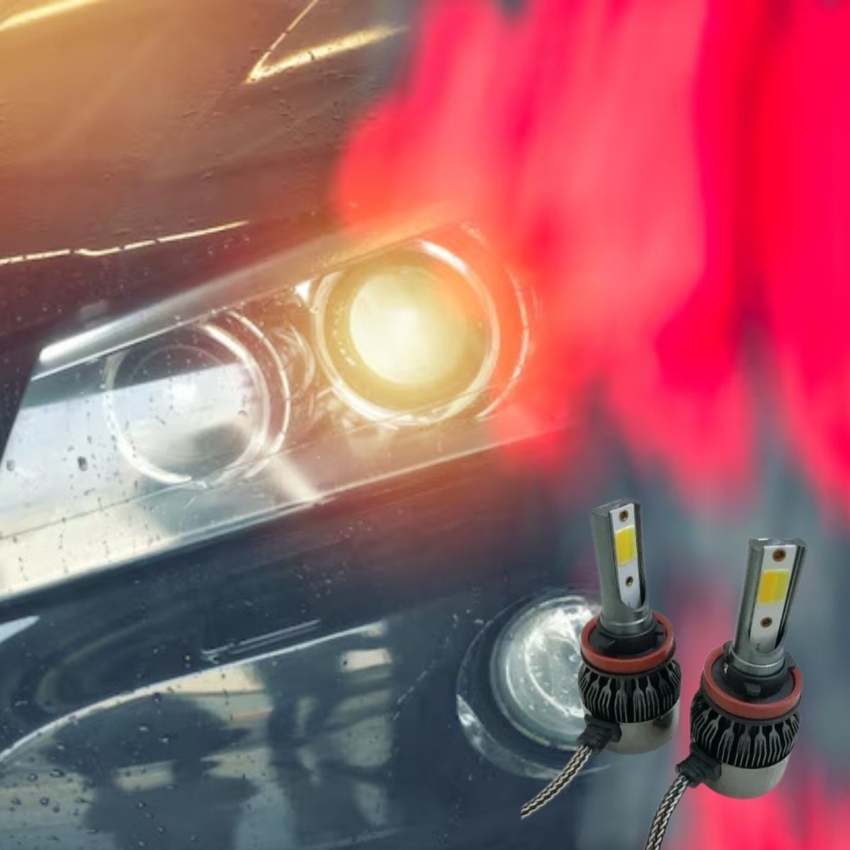 AMPOLLETA LED AUTO SISTEMA ENFRIAMIENTO ALTA VELOCIDAD JHN - 9
