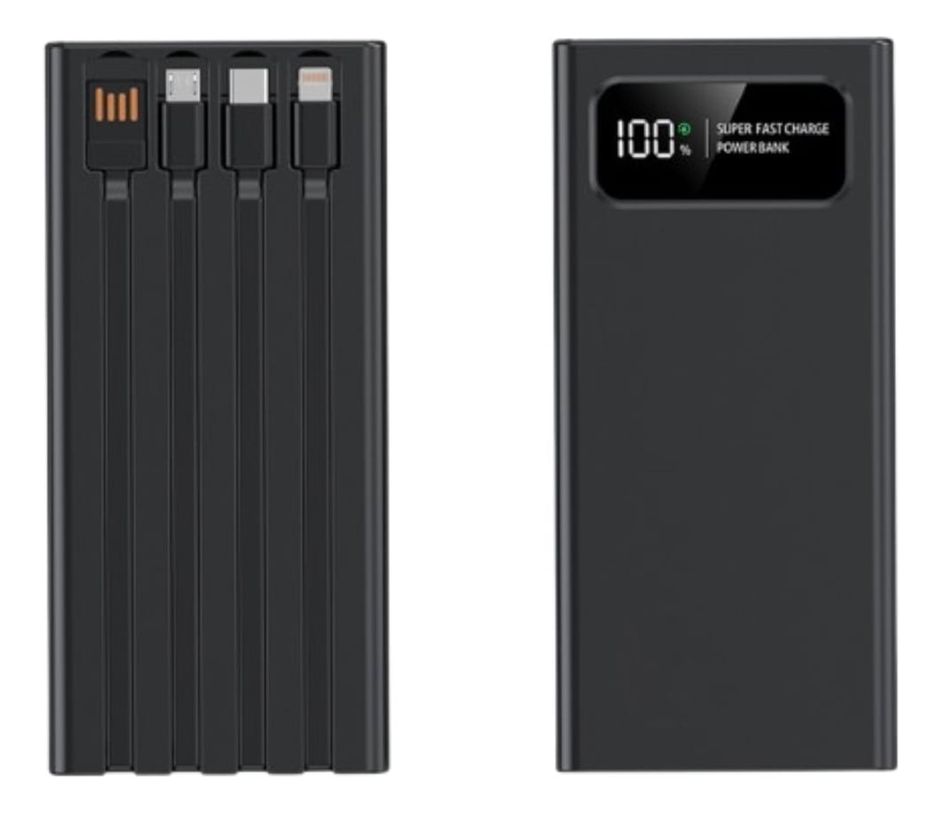 CARGADOR PORTATIL POWER BANK CARGA RAPIDA PANTALLA LED JHN - 3