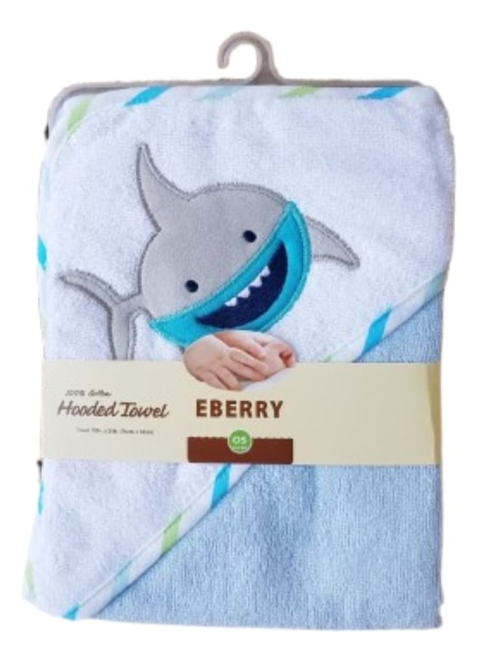 TOALLA DE BAÑO CON CAPUCHA + GUANTE SUAVE BEBE LAU - 1