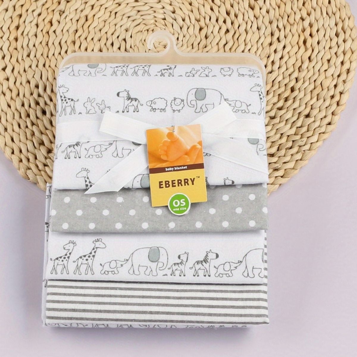 SET MANTAS PAÑALES DE TELA TUTOS TELA ESTAMPADOS BEBE LAU - 10