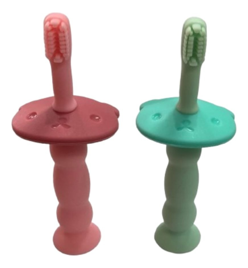 SET 2 CEPILLOS DE DIENTES SILICONA ERGONOMICO BEBE LAU - 6