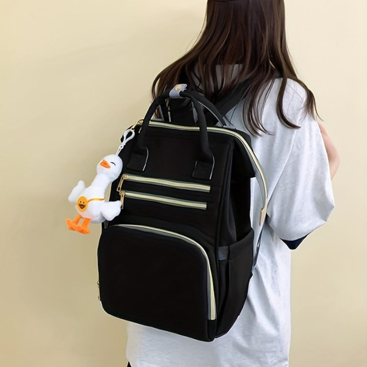 MOCHILA PAÑALERA INFANTIL MULTIUSOS VIAJE MAMA BEBE LAU - 3