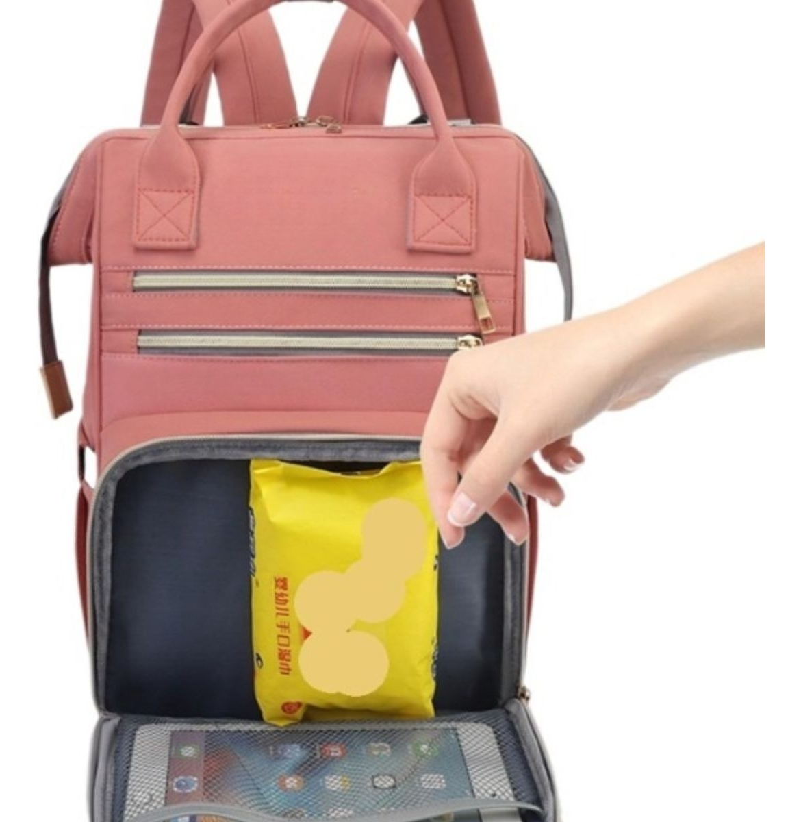 MOCHILA PAÑALERA INFANTIL MULTIUSOS VIAJE MAMA BEBE LAU - 5