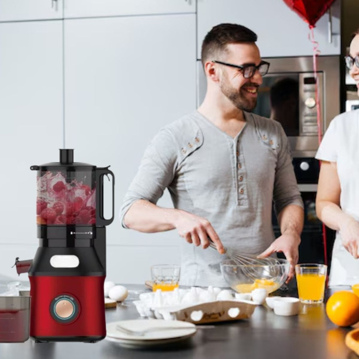 EXPRIMIDOR DE JUGO EXTRACTOR FRUTAS VERDURAS COCINA LAU - 3