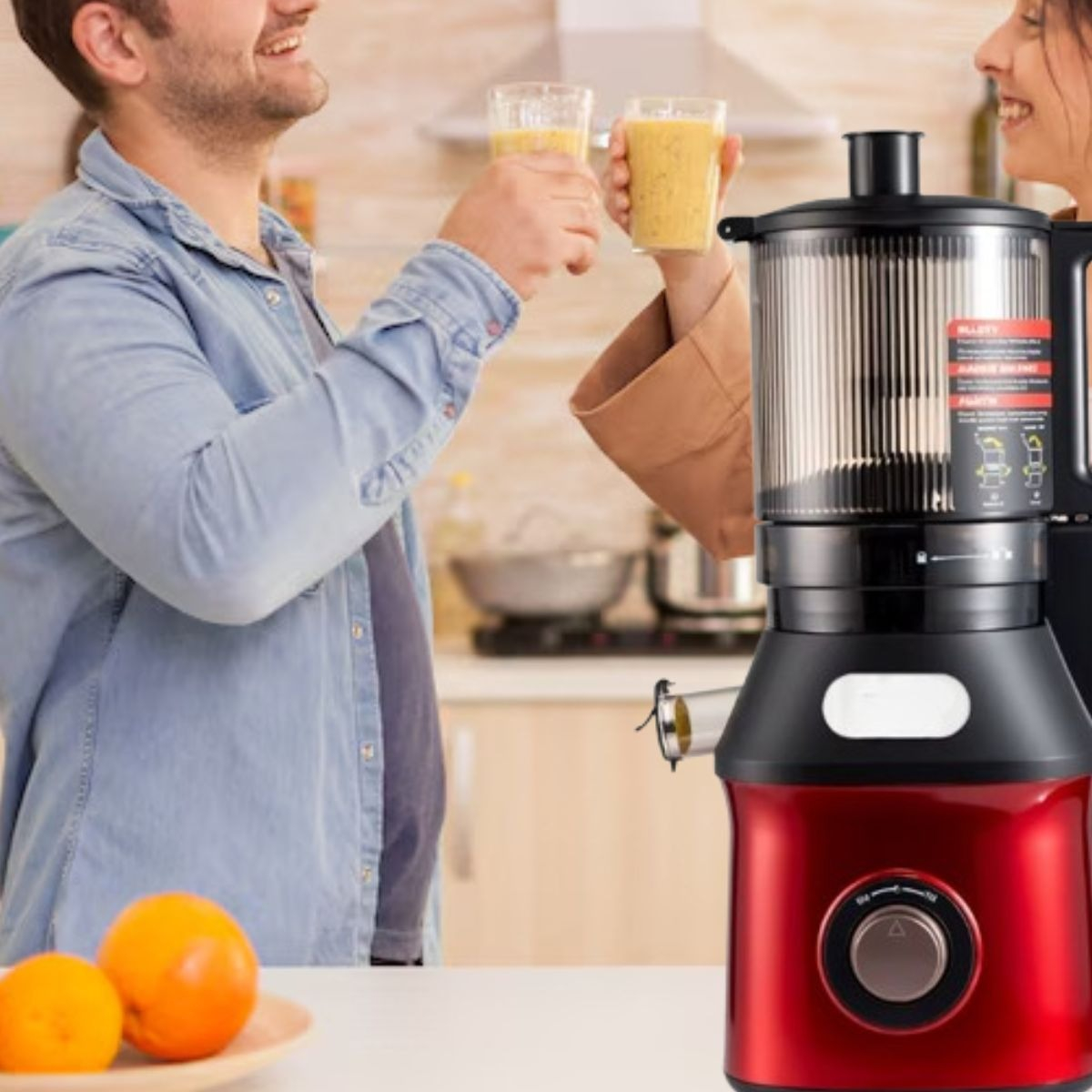 EXPRIMIDOR DE JUGO EXTRACTOR FRUTAS VERDURAS COCINA LAU - 6