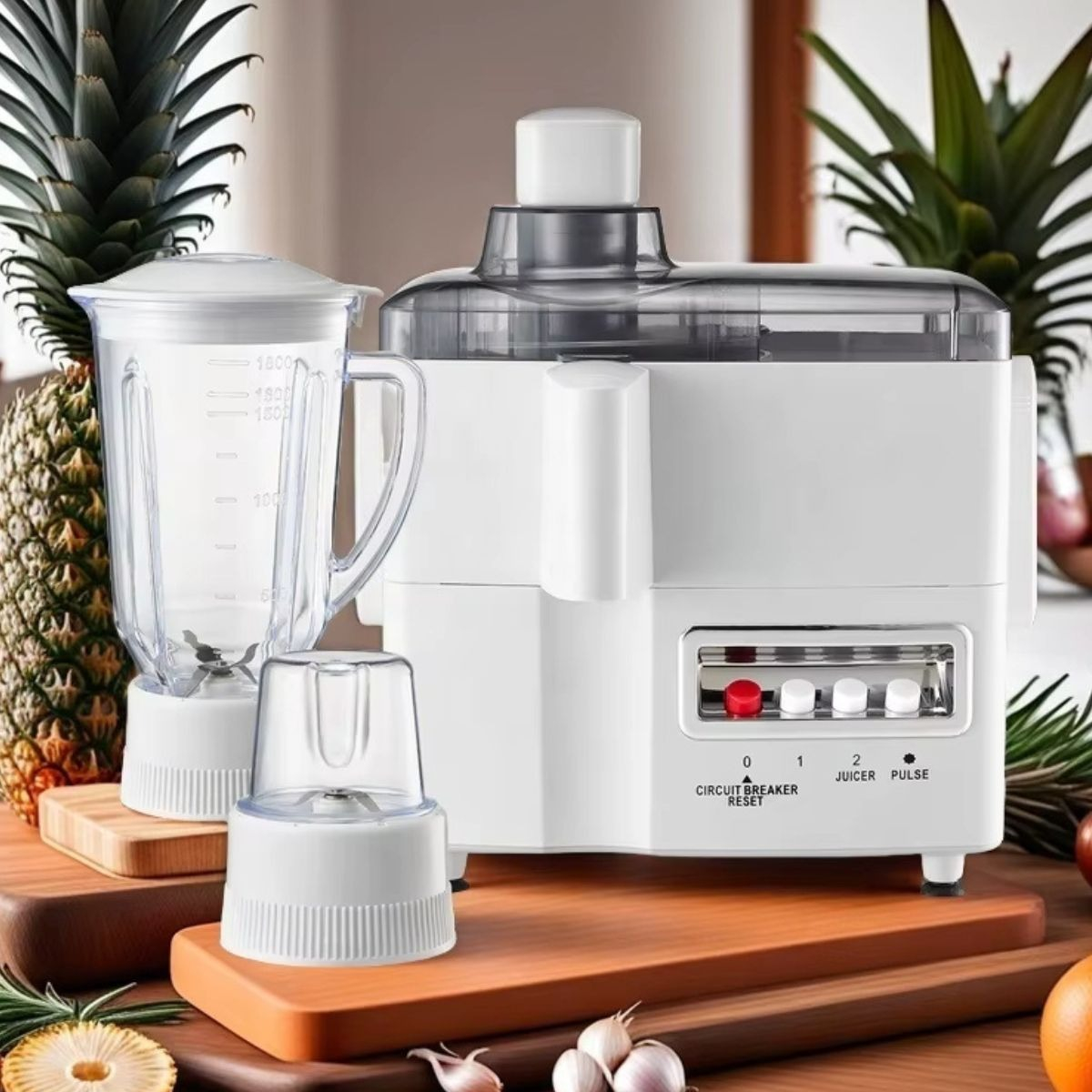 EXPRIMIDOR DE JUGOS MULTIFUNCIONAL 4 EN 1 TRITURA FRUTAS LAU - 5