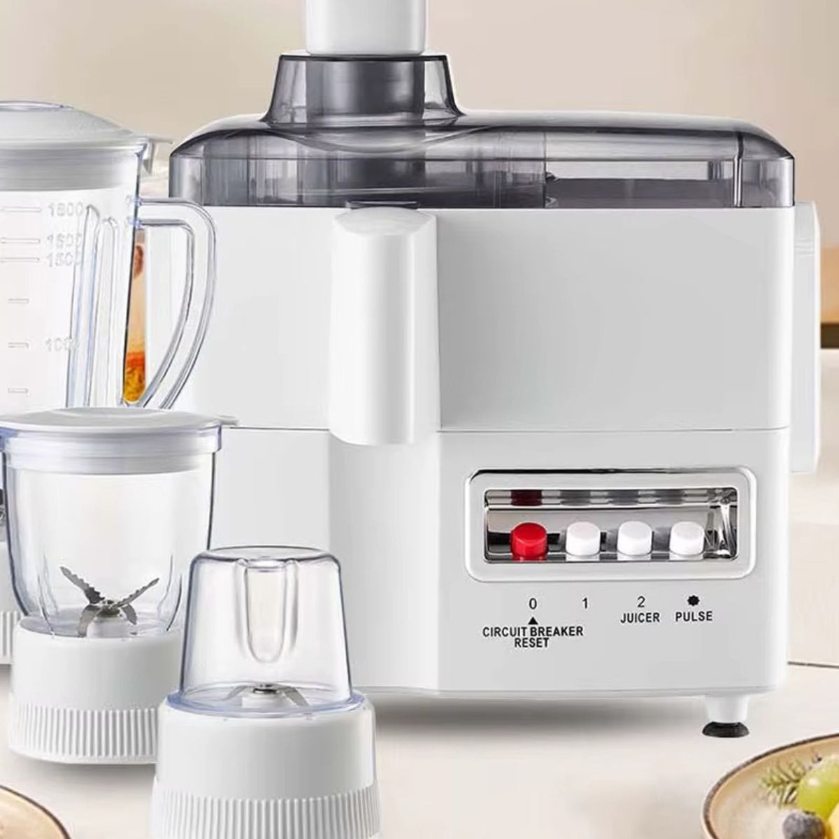 EXPRIMIDOR DE JUGOS MULTIFUNCIONAL 4 EN 1 TRITURA FRUTAS LAU - 7
