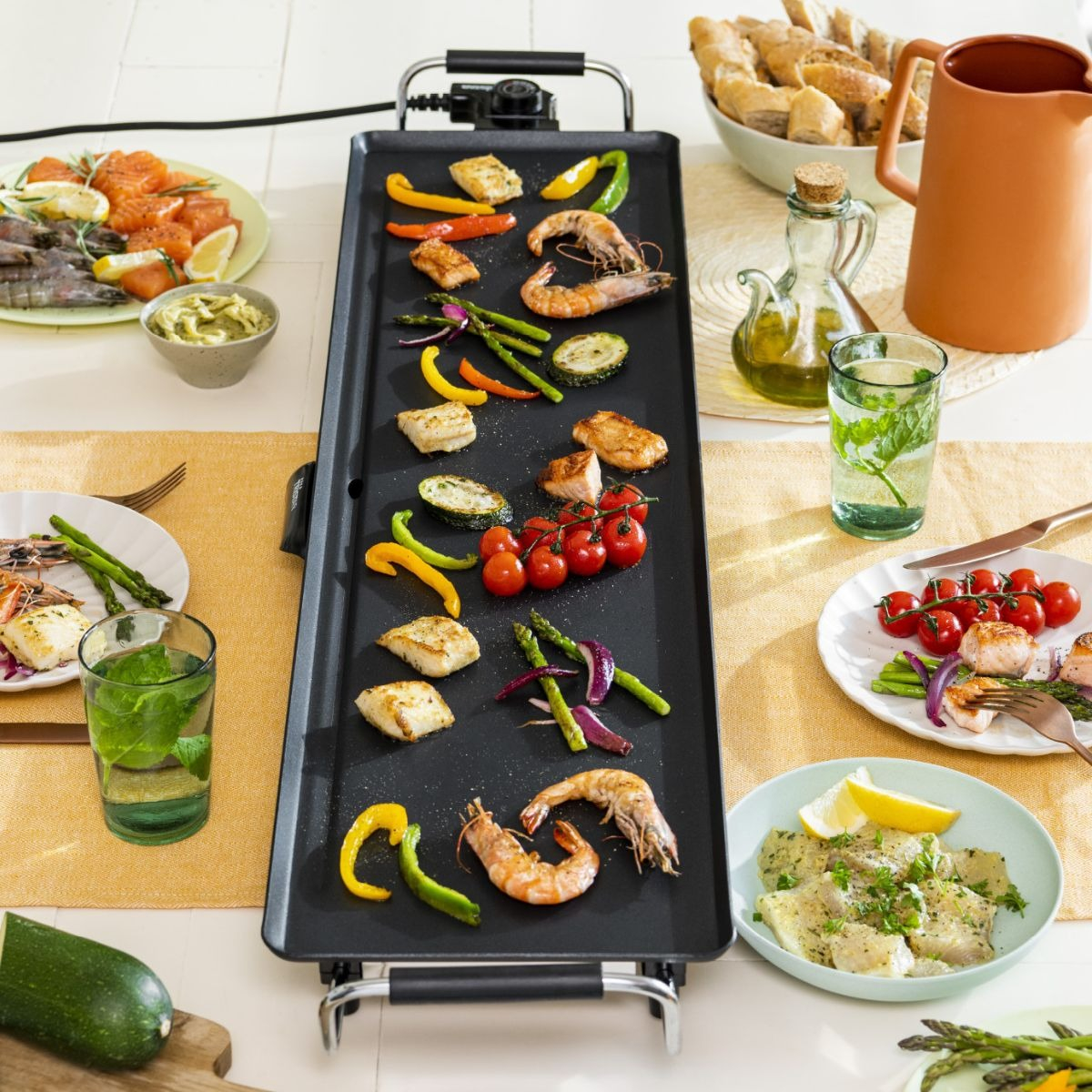 PARRILLA GRILL MULTIFUNCIONAL 2 EN 1 ASADOR COCINA LAU - 5