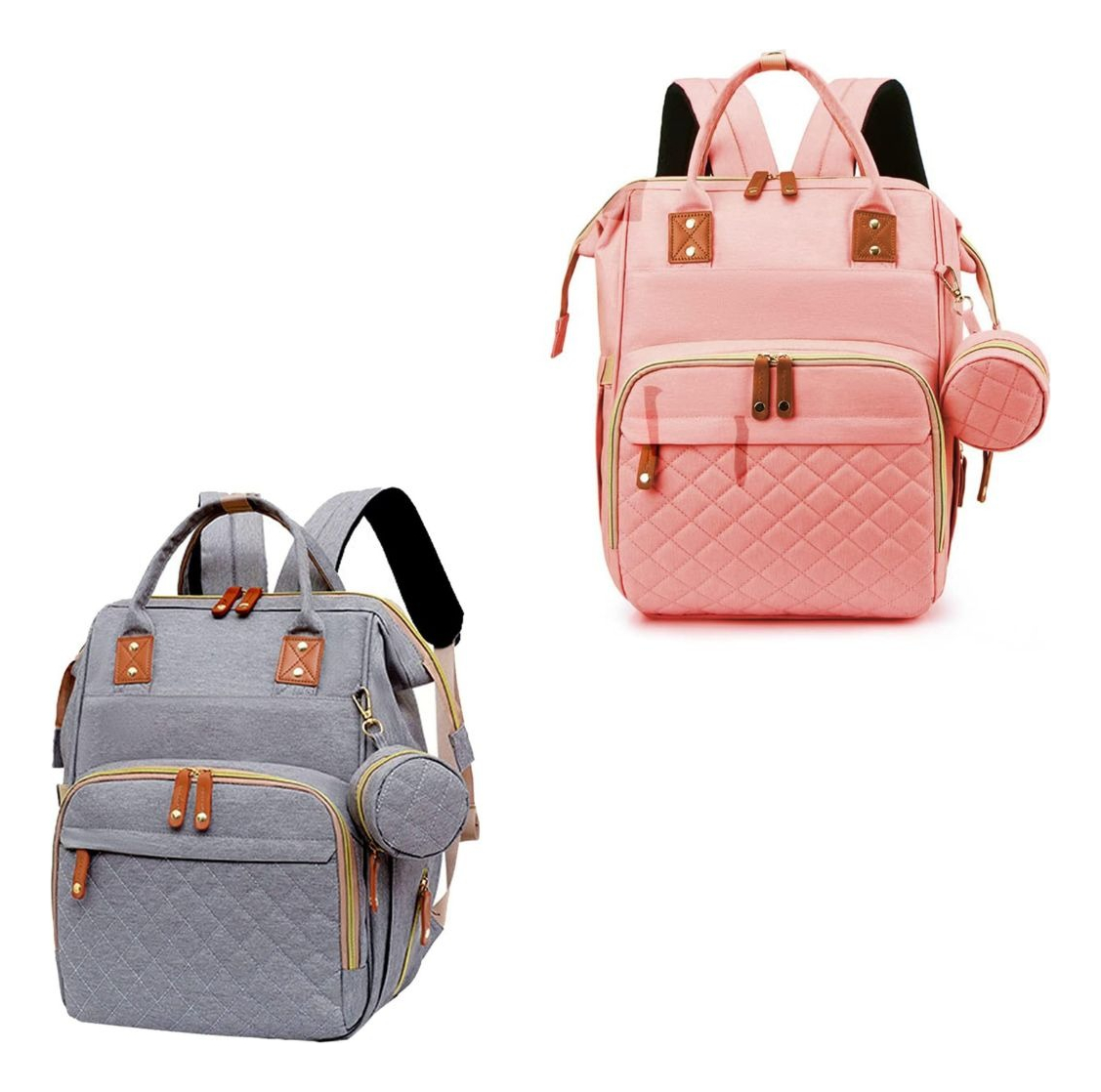 MOCHILA PAÑALERA INFANTIL CON MONEDERO VIAJE BEBE LAU - 6