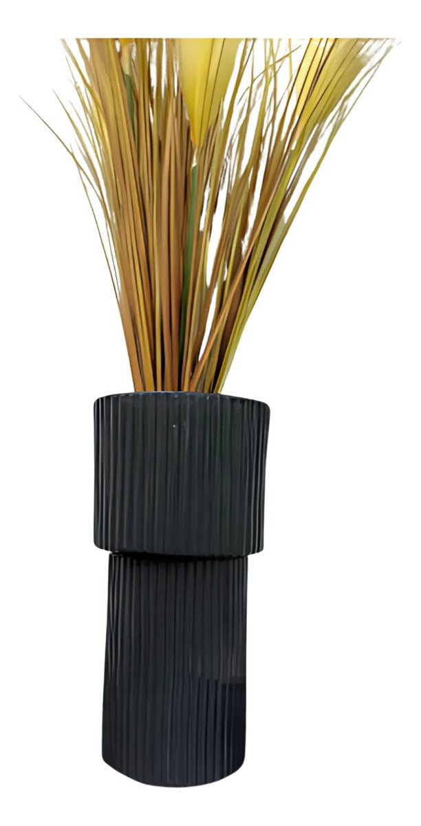 FLORERO DECORATIVO ACANALADO ELEGANTE MODERNO HOGAR JHN - 2