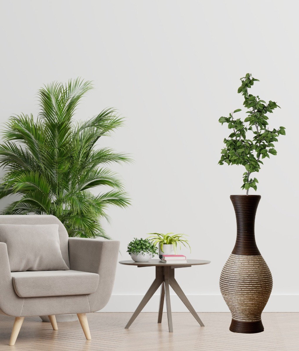 FLORERO JARRON ALTO DECORATIVO SOPORTE FLORES HOGAR 60CM JHN - 9