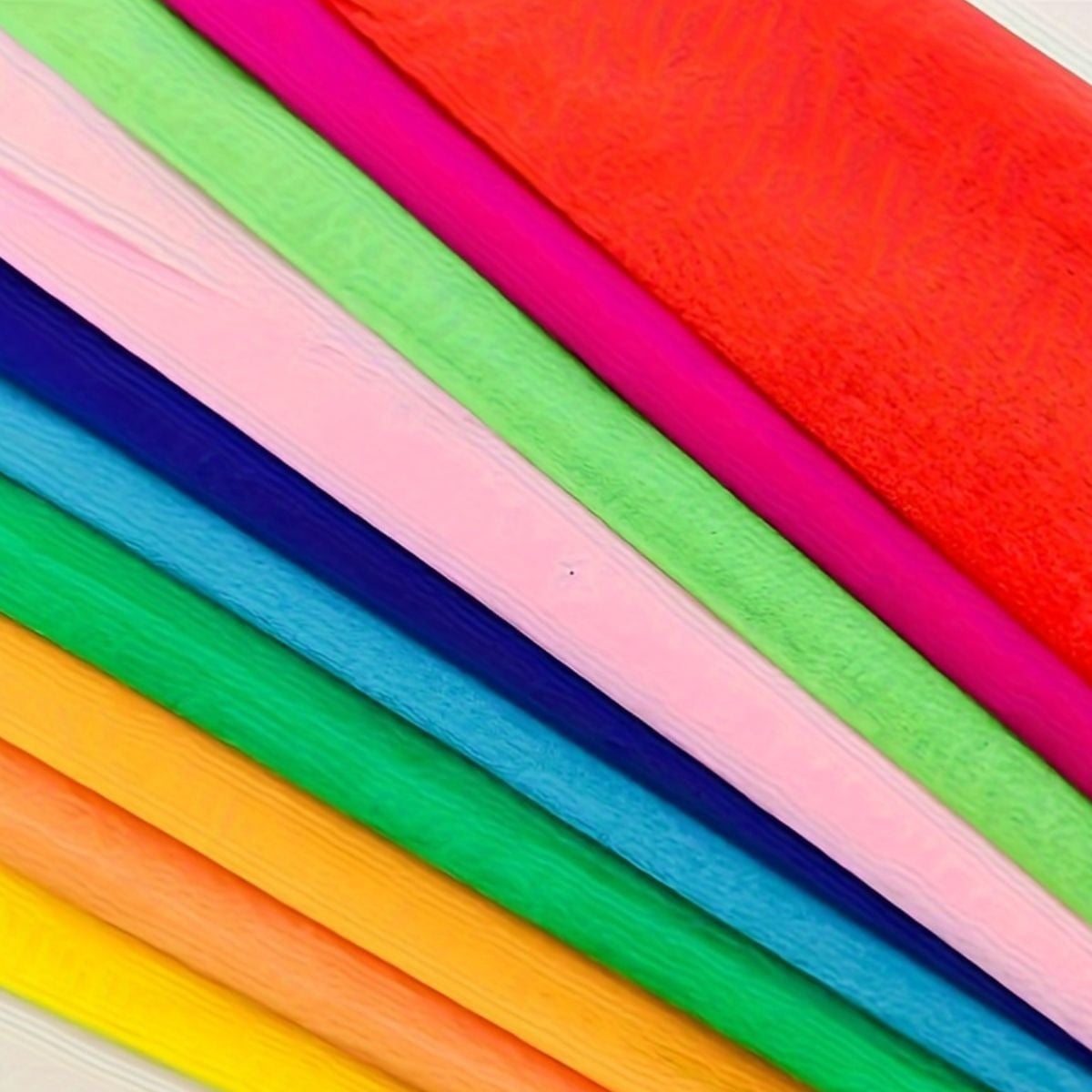 SET 2 PACK PAPEL CREPE PLIEGUE X10 PZAS DECORA ESCOLAR LAU - 5