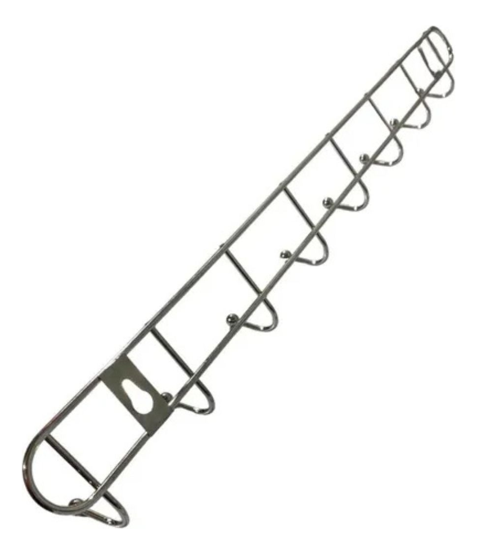 SET 10 PERCHEROS METALICO ORGANIZADOR PARED COLGADOR LAU - 1
