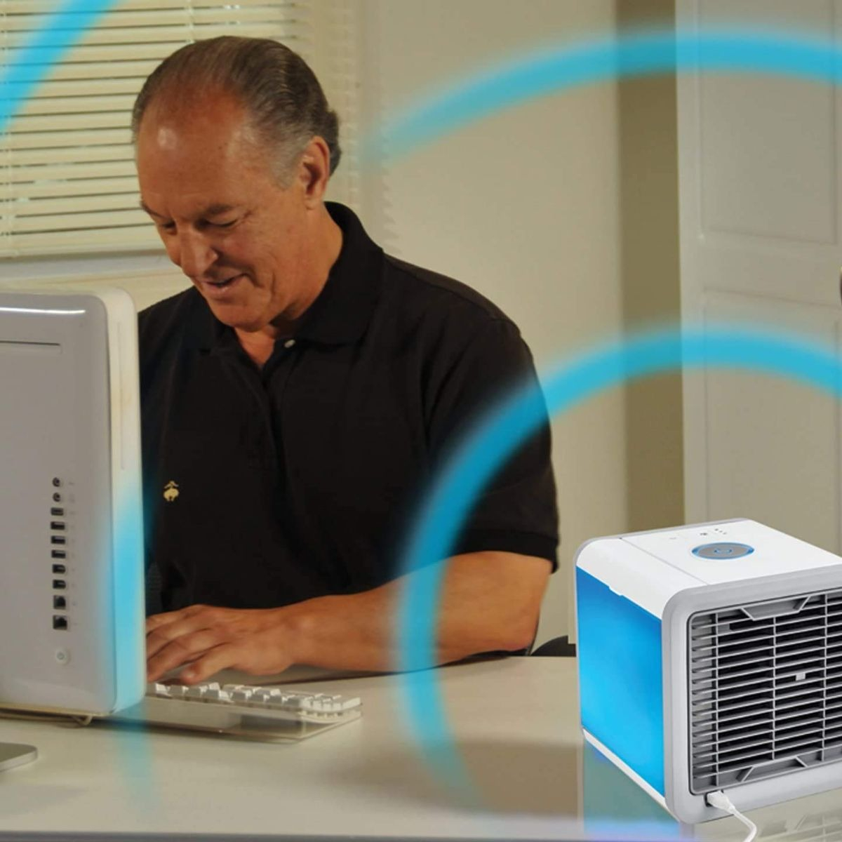 MINI ENFRIADOR DE AIRE PORTATIL 3 EN 1 HOGAR OFICINA LAU - 7