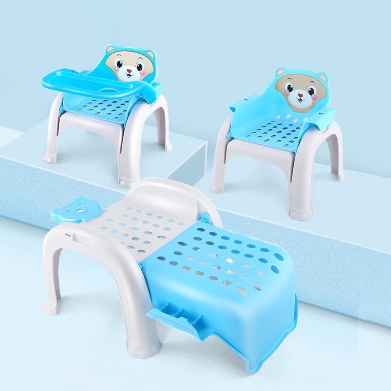 SILLA PLEGABLE PLASTICO PARA BEBE COMER, SALA, BAÑO LAU - 6