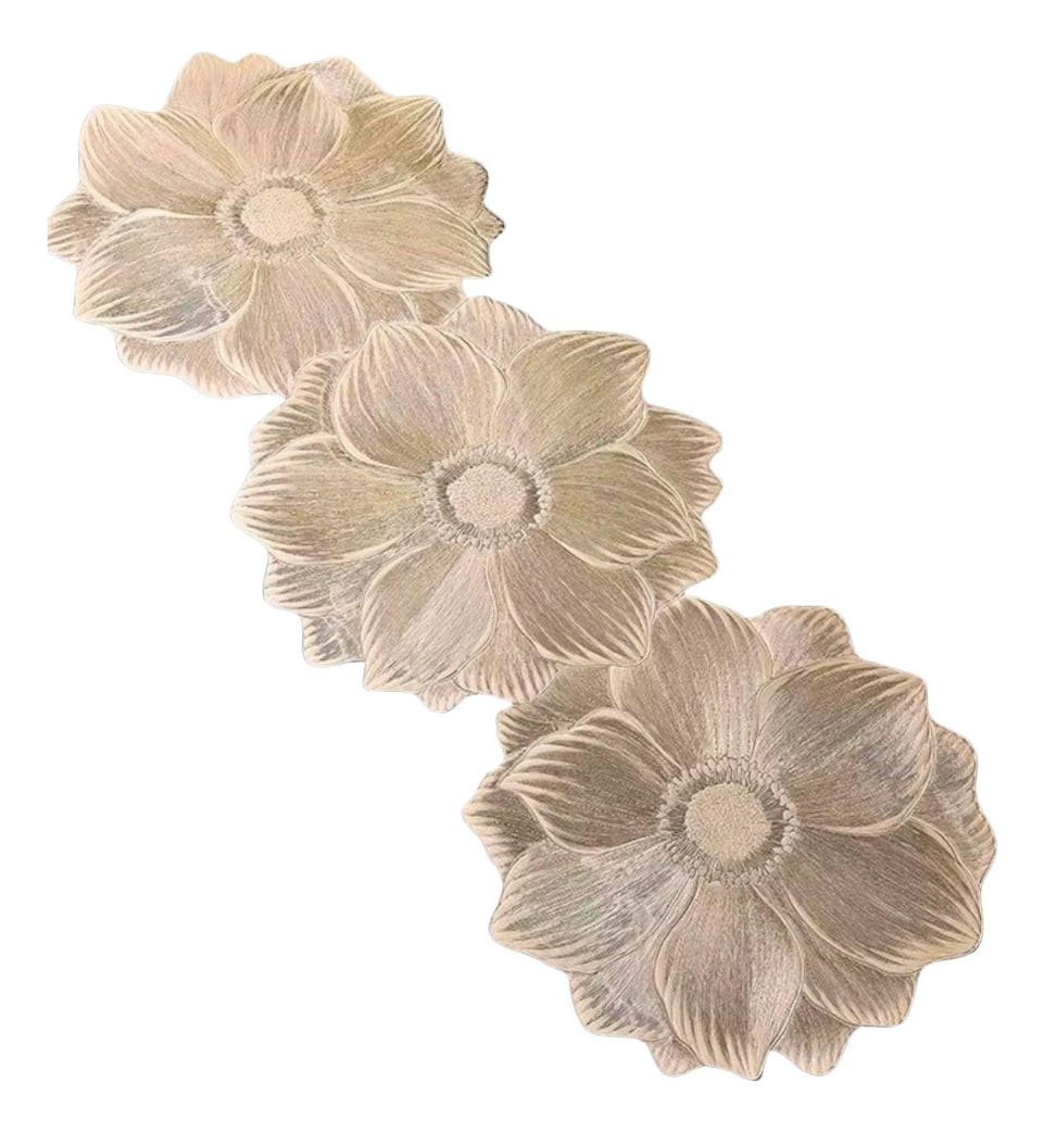 SET 3 CAMINO MESA FLORAL DECORATIVO ELEGANTE HOGAR JHN - 1