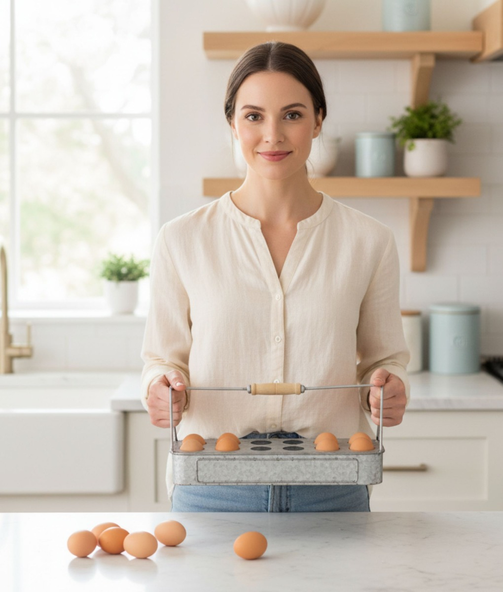 HUEVERA PORTA HUEVOS HOGAR BANDEJA ORGANIZADOR COCINA JHN - 6