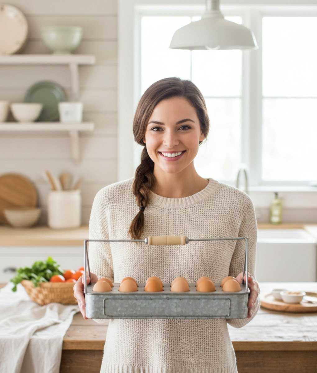 HUEVERA PORTA HUEVOS HOGAR BANDEJA ORGANIZADOR COCINA JHN - 10