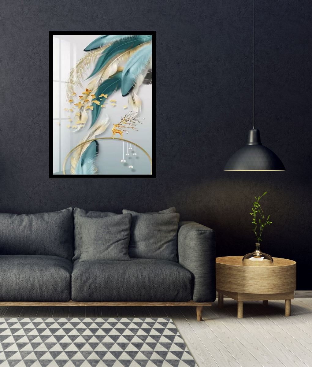 CUADRO DECORATIVO PARED ABSTRACTO MINIMALISTA MODERNO JHN - 7