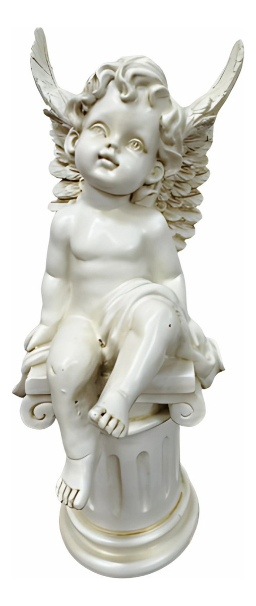 ESTATUA JARDIN HOGAR PILAR ROMANO QUERUBIN ANGEL JHN - 1