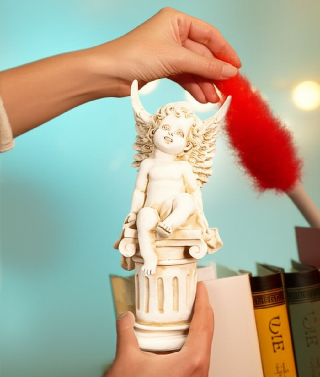 ESTATUA JARDIN HOGAR PILAR ROMANO QUERUBIN ANGEL JHN - 3