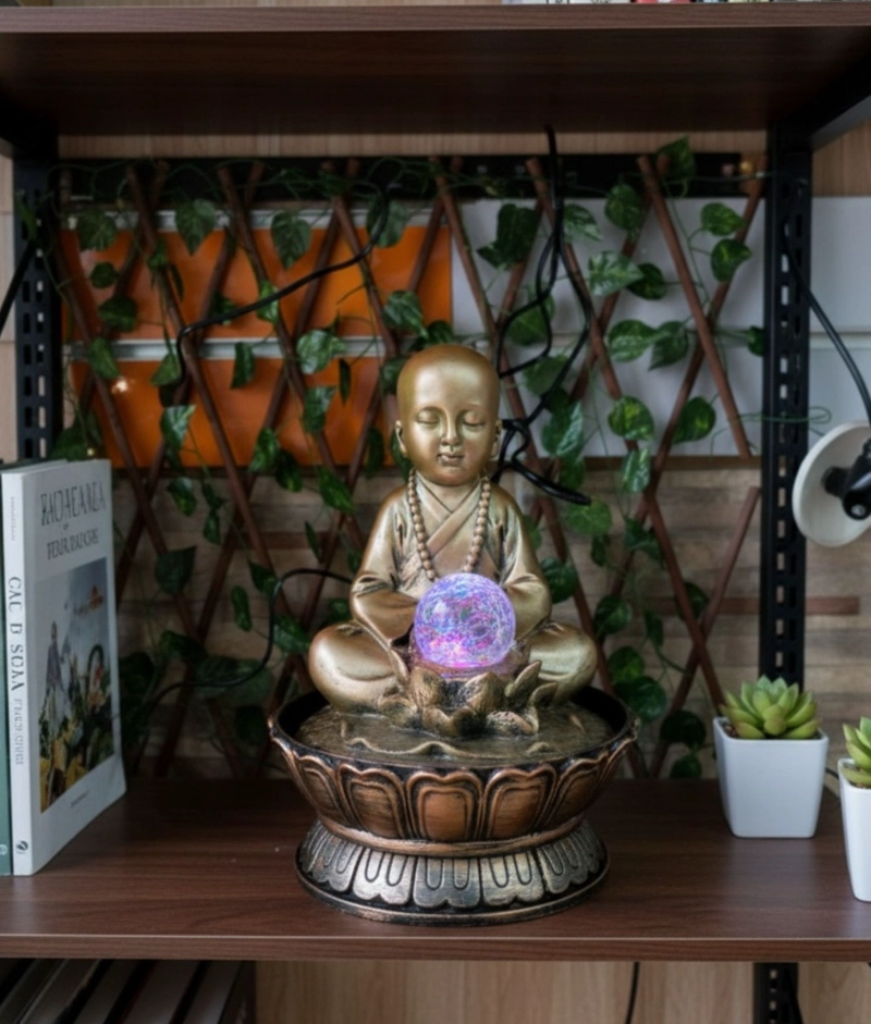 FIGURA DECORATIVA ESTATUA BUDA ADORNO HOGAR MEDITACION JHN - 10