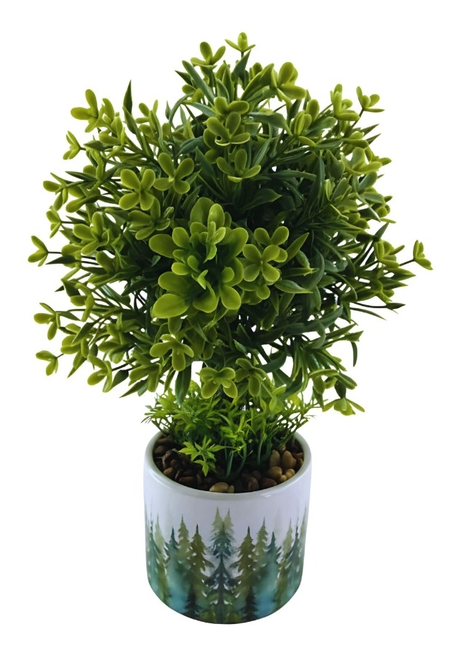 PLANTA ARTIFICIAL DECORATIVA ADORNO MODERNO ARBUSTO JHN - 3