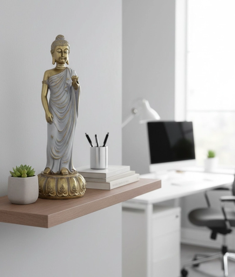 FIGURA DECORATIVA BUDA ADORNO ESTATUA HOGAR JHN - 2