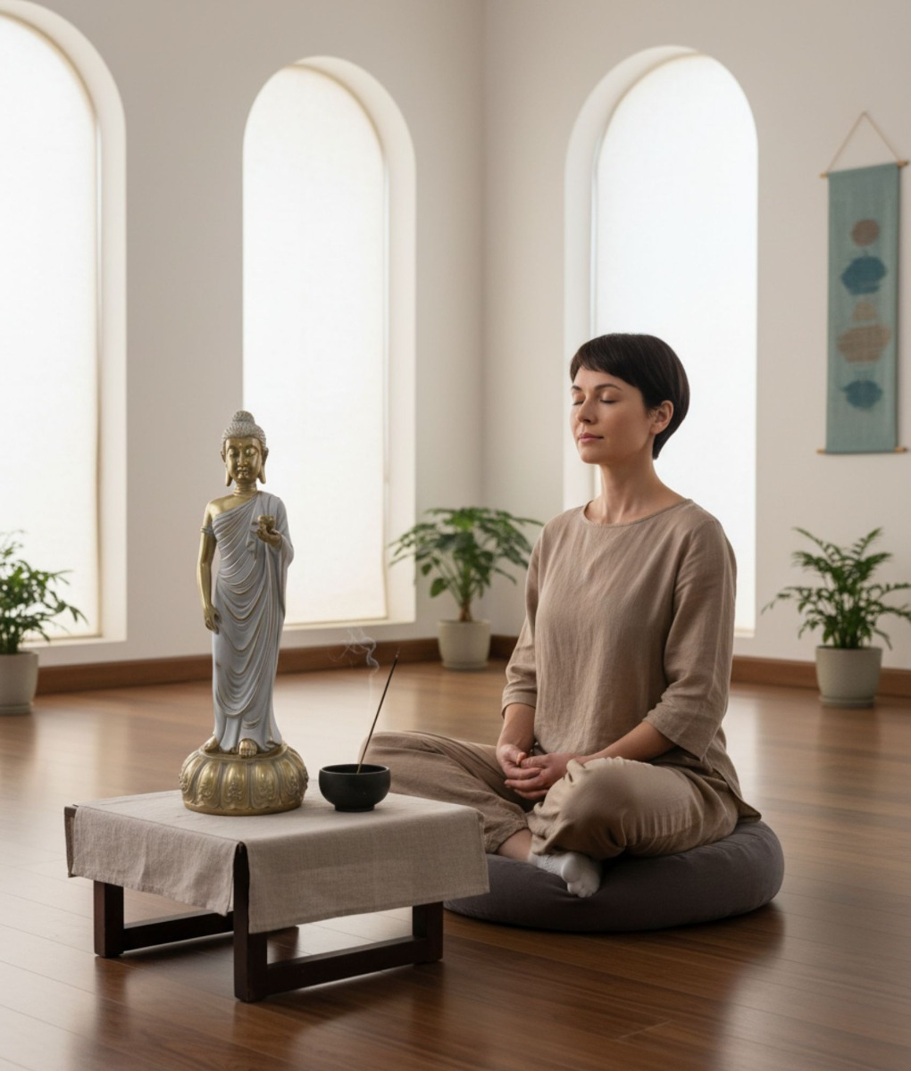 FIGURA DECORATIVA BUDA ADORNO ESTATUA HOGAR JHN - 6