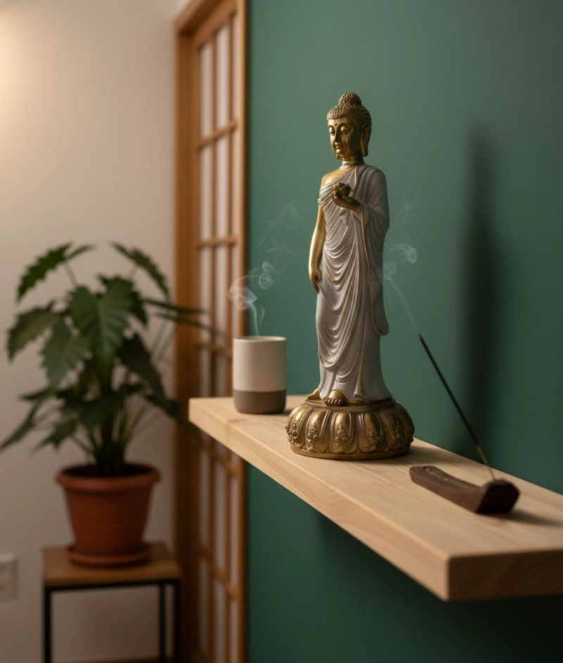 FIGURA DECORATIVA BUDA ADORNO ESTATUA HOGAR JHN - 8