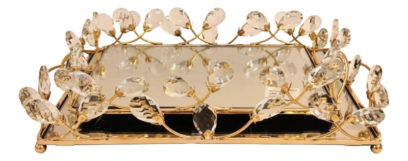 BANDEJA DECORATIVA ELEGANTE MULTIFUNCIONAL ORGANIZADOR JHN - 1