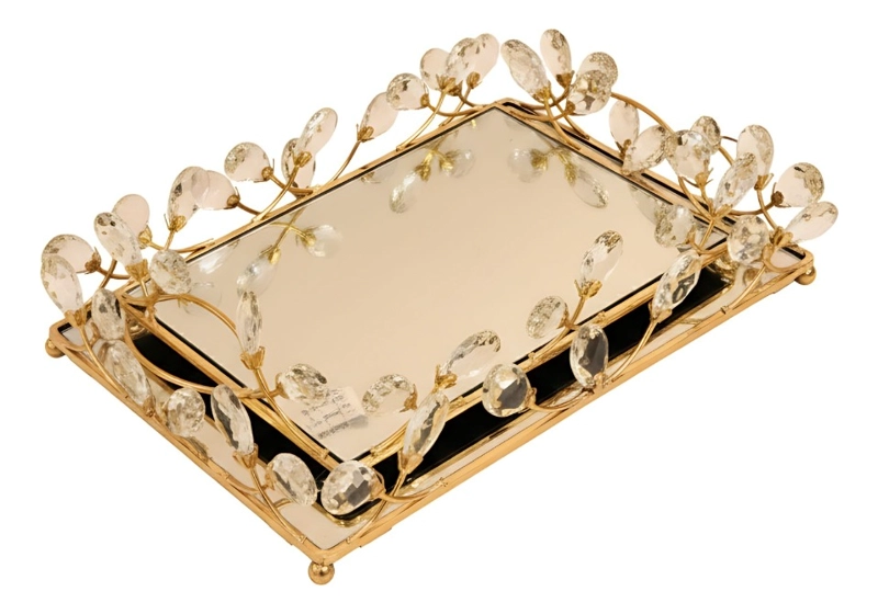 BANDEJA DECORATIVA ELEGANTE MULTIFUNCIONAL ORGANIZADOR JHN - 3