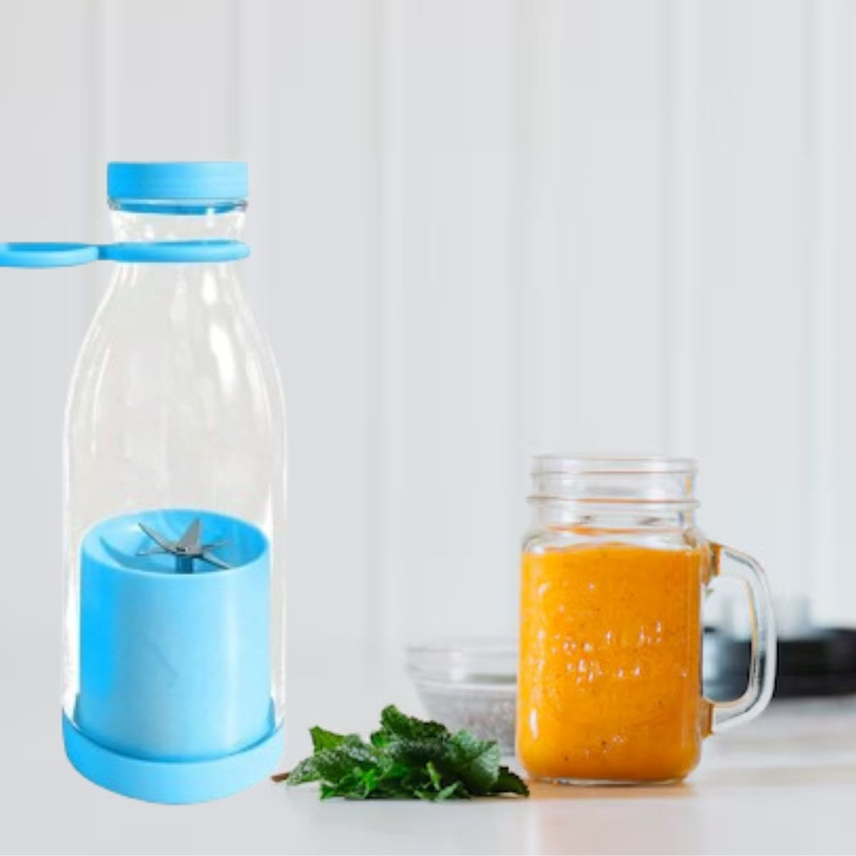 MINI LICUADORA PORTATIL RECARGABLE BATIDO JUGOS LAU - 6