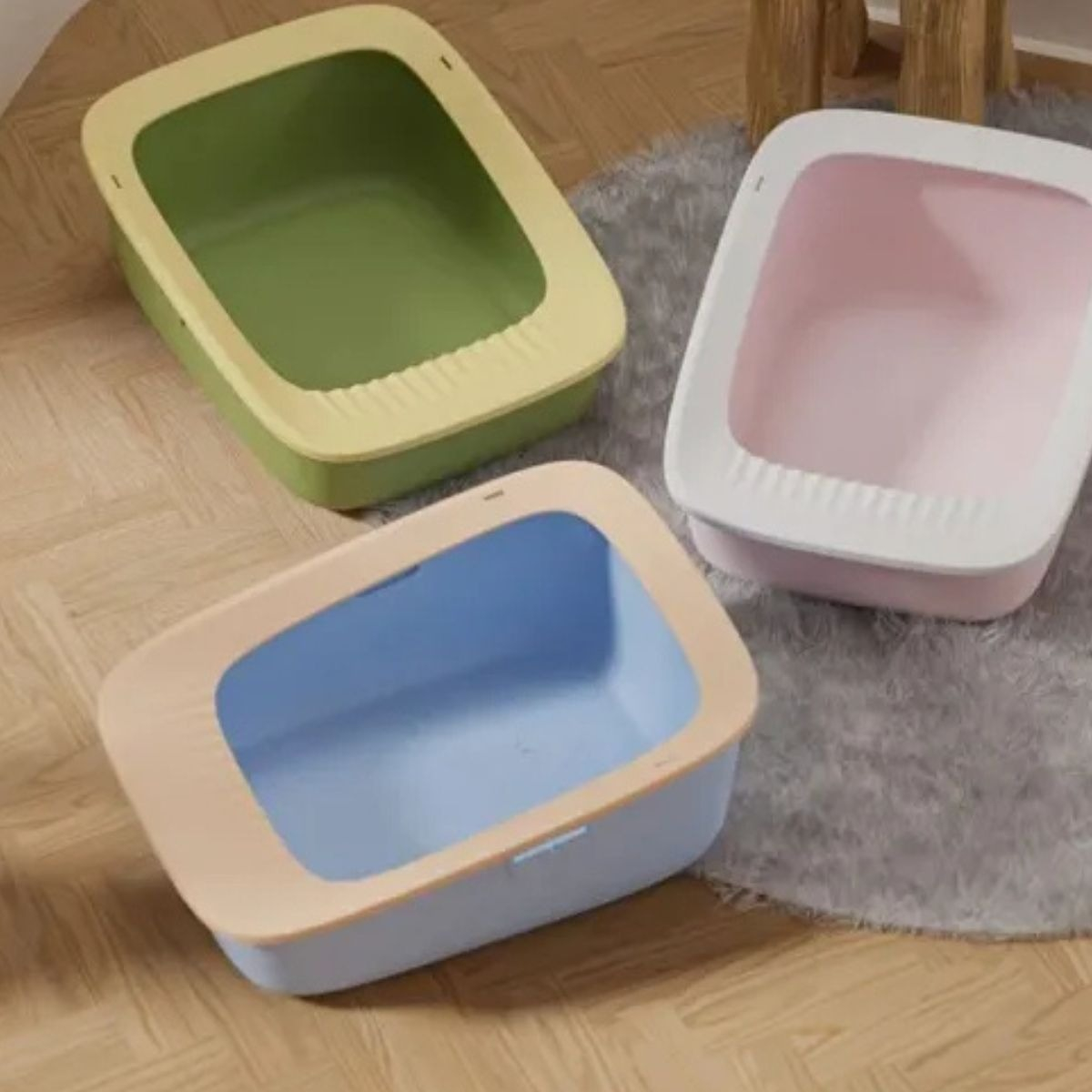 CAJA D ARENA PARA GATOS ASEO HIGIENE MASCOTA GRANDE LAU - 5