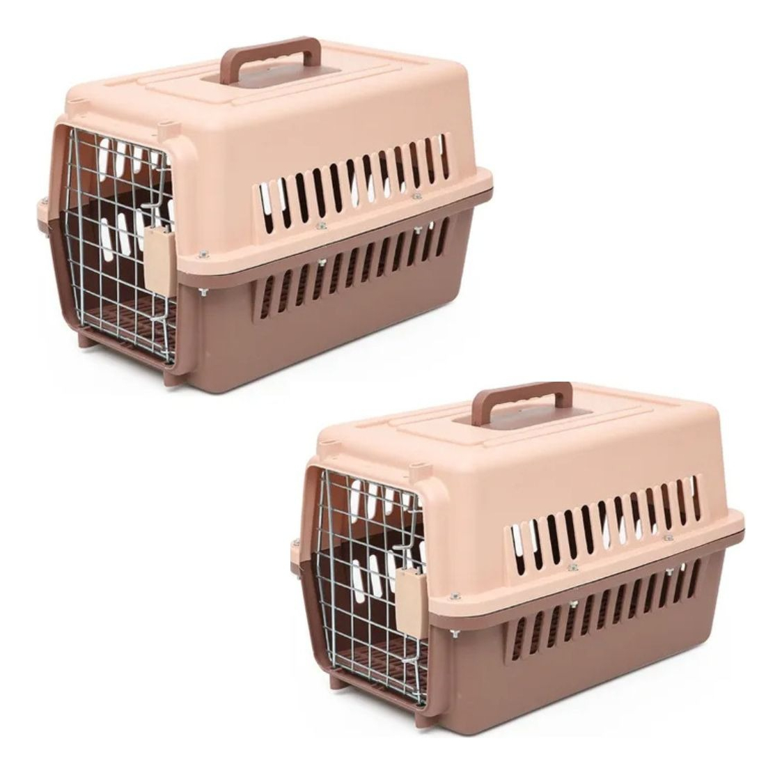KENNEL TRANSPORTADOR RESISTENTE 52X41X75CM PERRO MASCOTA LAU - 7