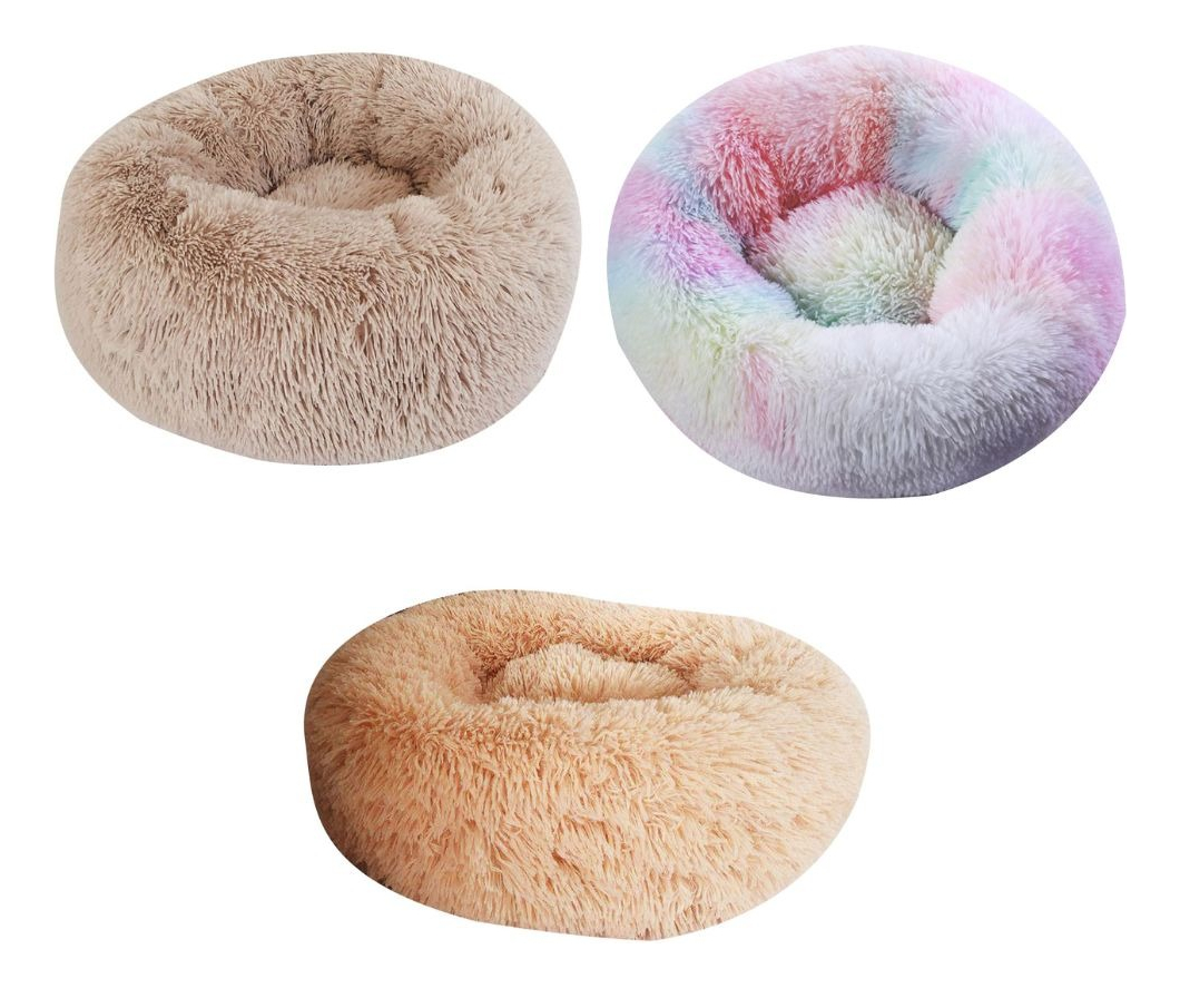 CAMA PARA PERROS ANTIESTRES FELPA 50CM MASCOTAS LAU - 6