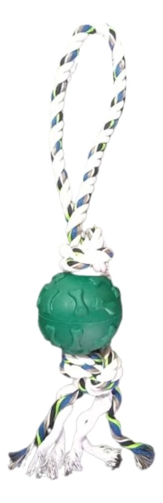 SET 2 JUGUETES INTERACTIVO CUERDA PELOTA MORDILLO PERROS LAU - 1