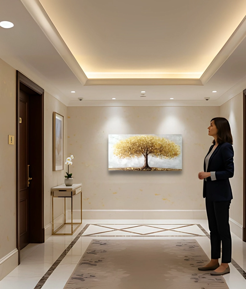 CUADRO DECORATIVO PARED ARTE ARBOL ESPLENDOR HOGAR JHN - 5