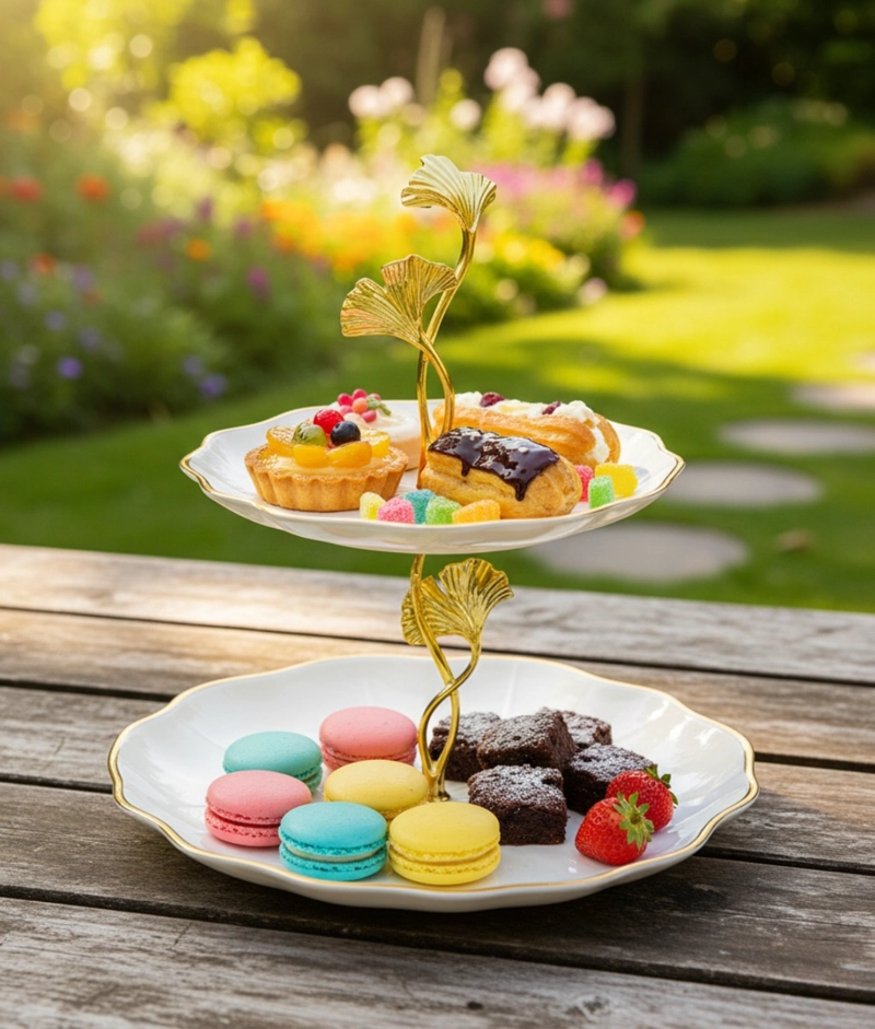 FRUTERO DECORATIVO SOPORTE MULTIFUNCIONAL MESA ADORNO JHN - 9
