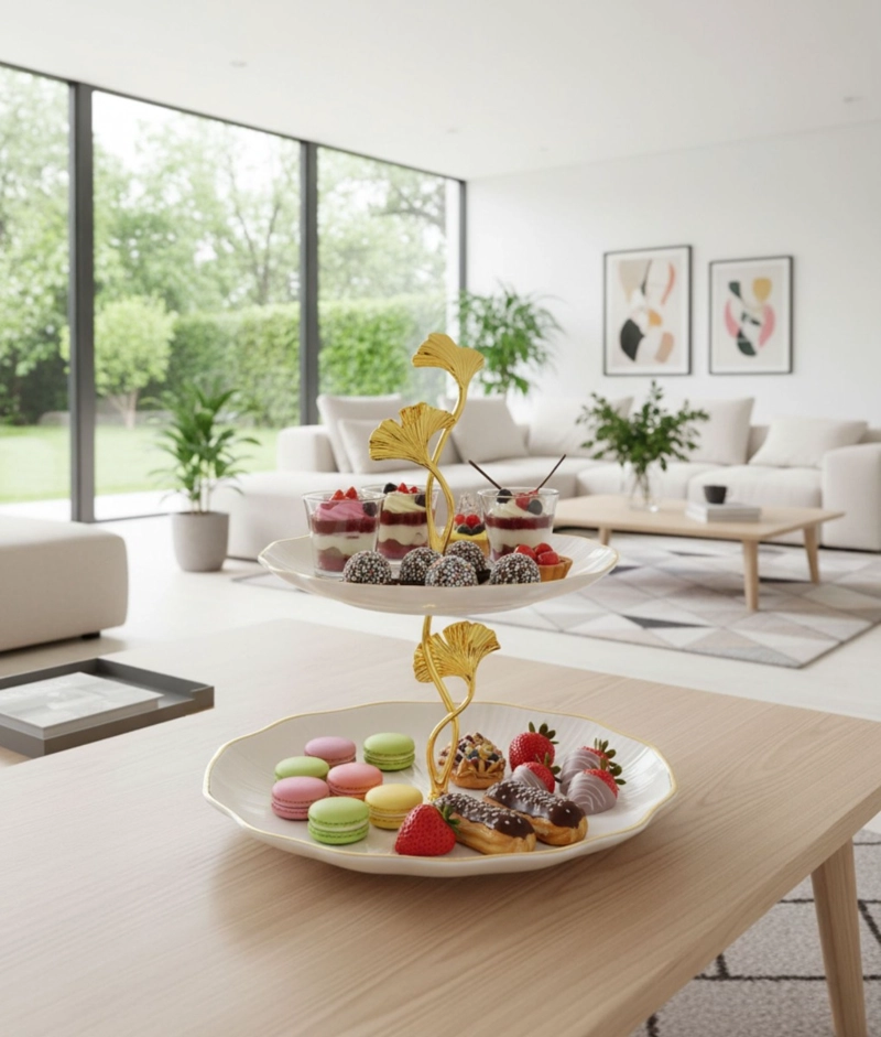 FRUTERO DECORATIVO SOPORTE MULTIFUNCIONAL MESA ADORNO JHN - 10