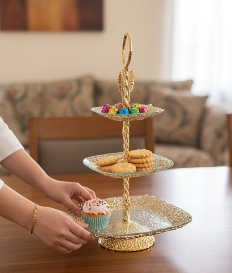 FRUTERO DECORATIVO MULTIFUNCIONAL SOPORTE MESA ADORNO JHN - 5