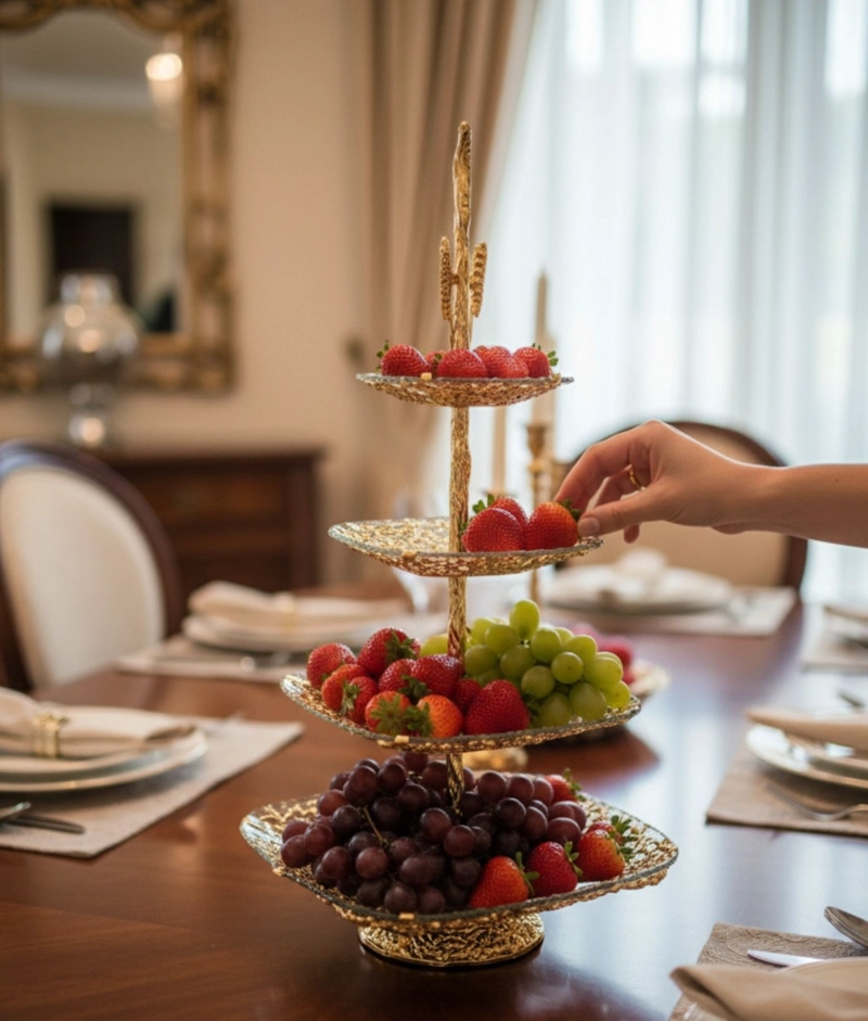 FRUTERO DECORATIVO MULTIFUNCIONAL SOPORTE MESA ADORNO JHN - 6