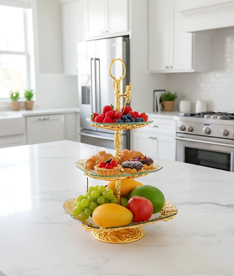 FRUTERO DECORATIVO MULTIFUNCIONAL SOPORTE MESA ADORNO JHN - 10