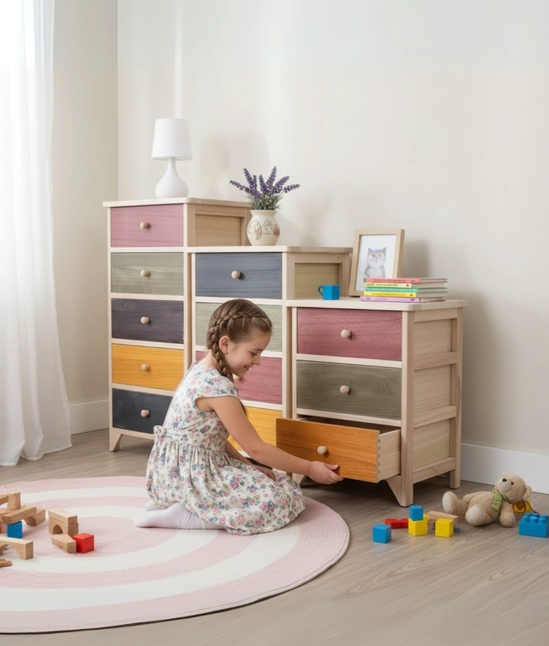 COMODA MULTICOLOR ORGANIZADOR MULTIFUNCIONAL HOGAR JHN - 4