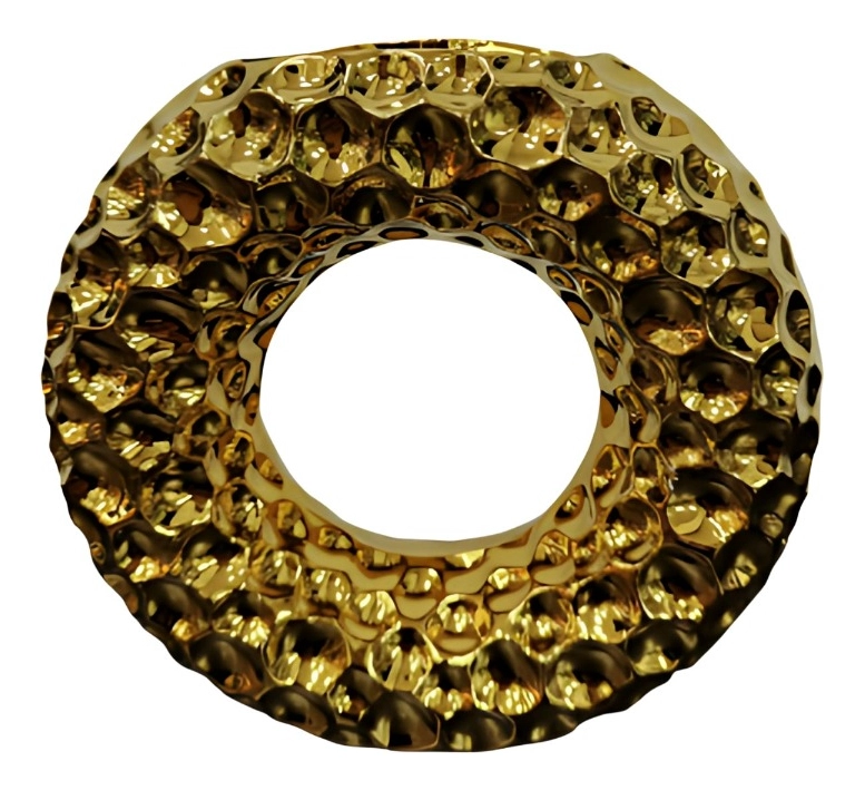FLORERO DECORATIVO FORMA CIRCULAR MODERNO HOGAR JHN - 1