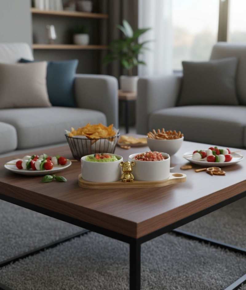 BOWL DECORATIVO SOPORTE CUENCO SERVIR ALMACENAMIENTO JHN - 9