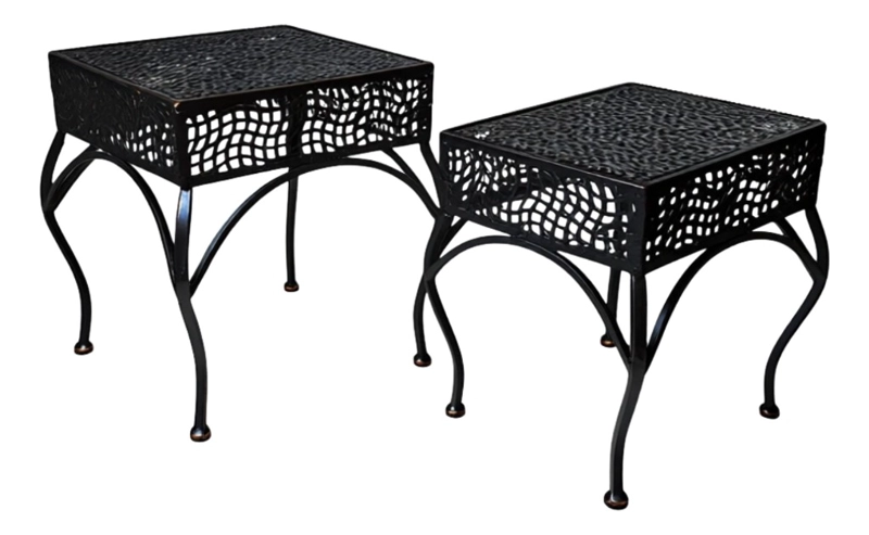 SET 2 MESA CENTRO DECORATIVA AUXILIAR MODERNO HOGAR JHN - 3