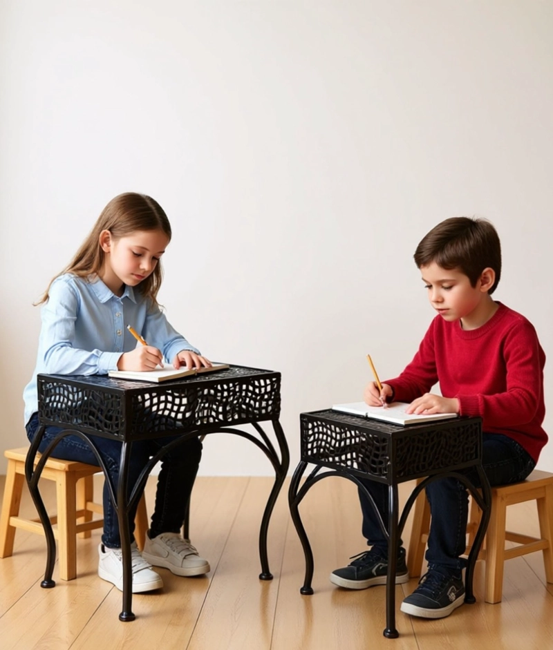 SET 2 MESA CENTRO DECORATIVA AUXILIAR MODERNO HOGAR JHN - 4